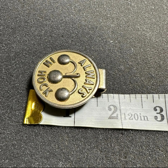 Anson Always In Hock Gold Tone Money Clip Made In USA - Picture 9 of 9